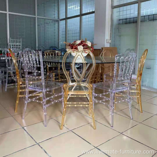 clear crystal Tiffany chair wedding chairs and tables